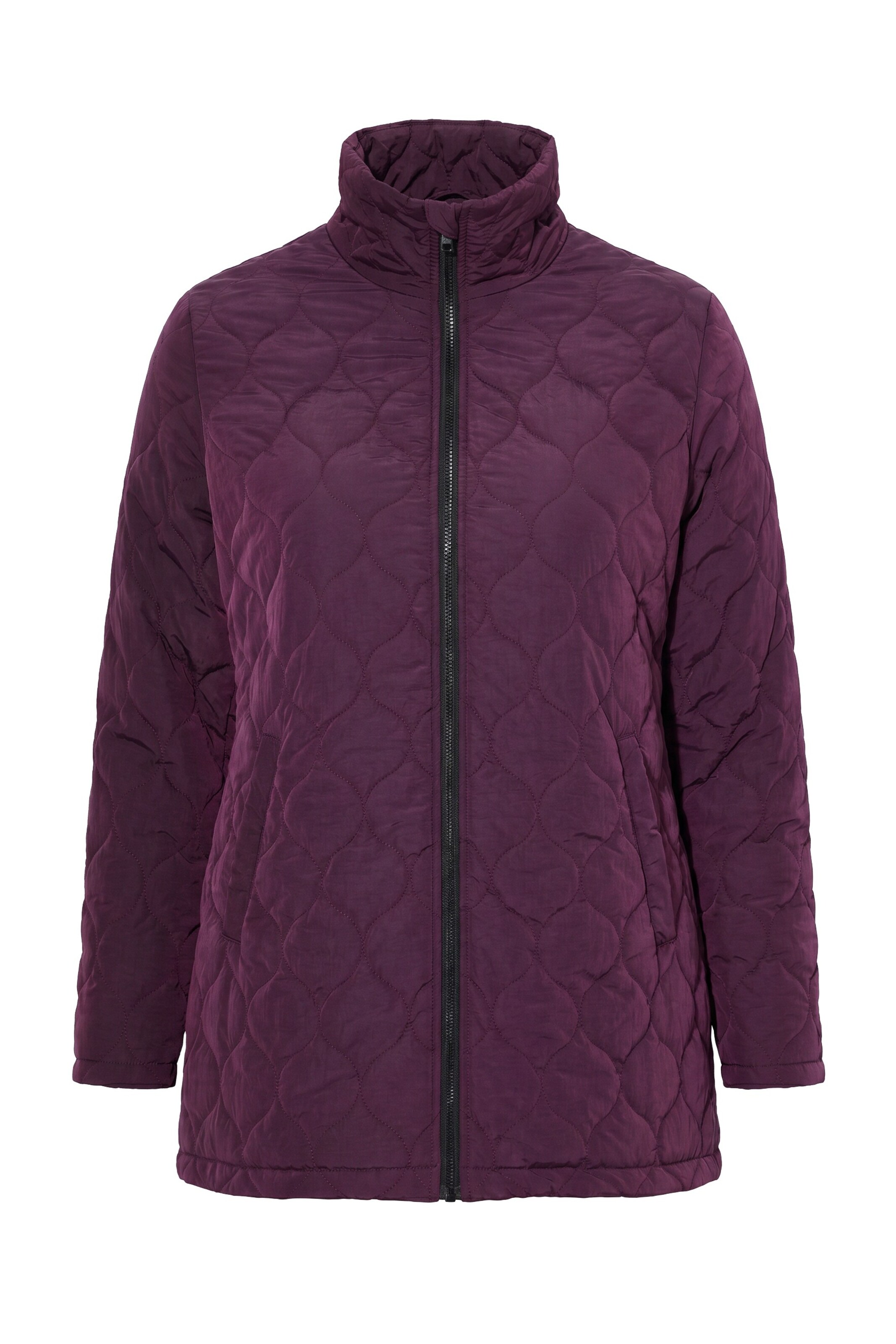 Ulla Popken Between-season jacket in Brown: front