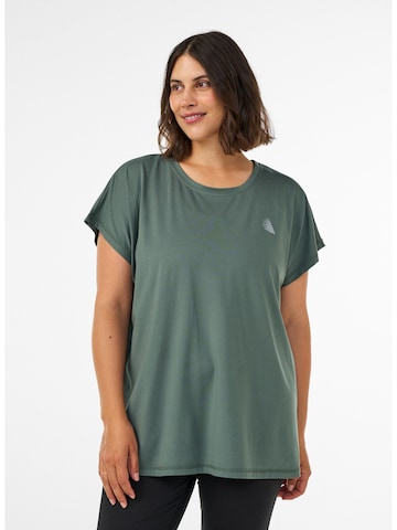 Active by Zizzi - Camisa 'ABASIC' em verde: frente