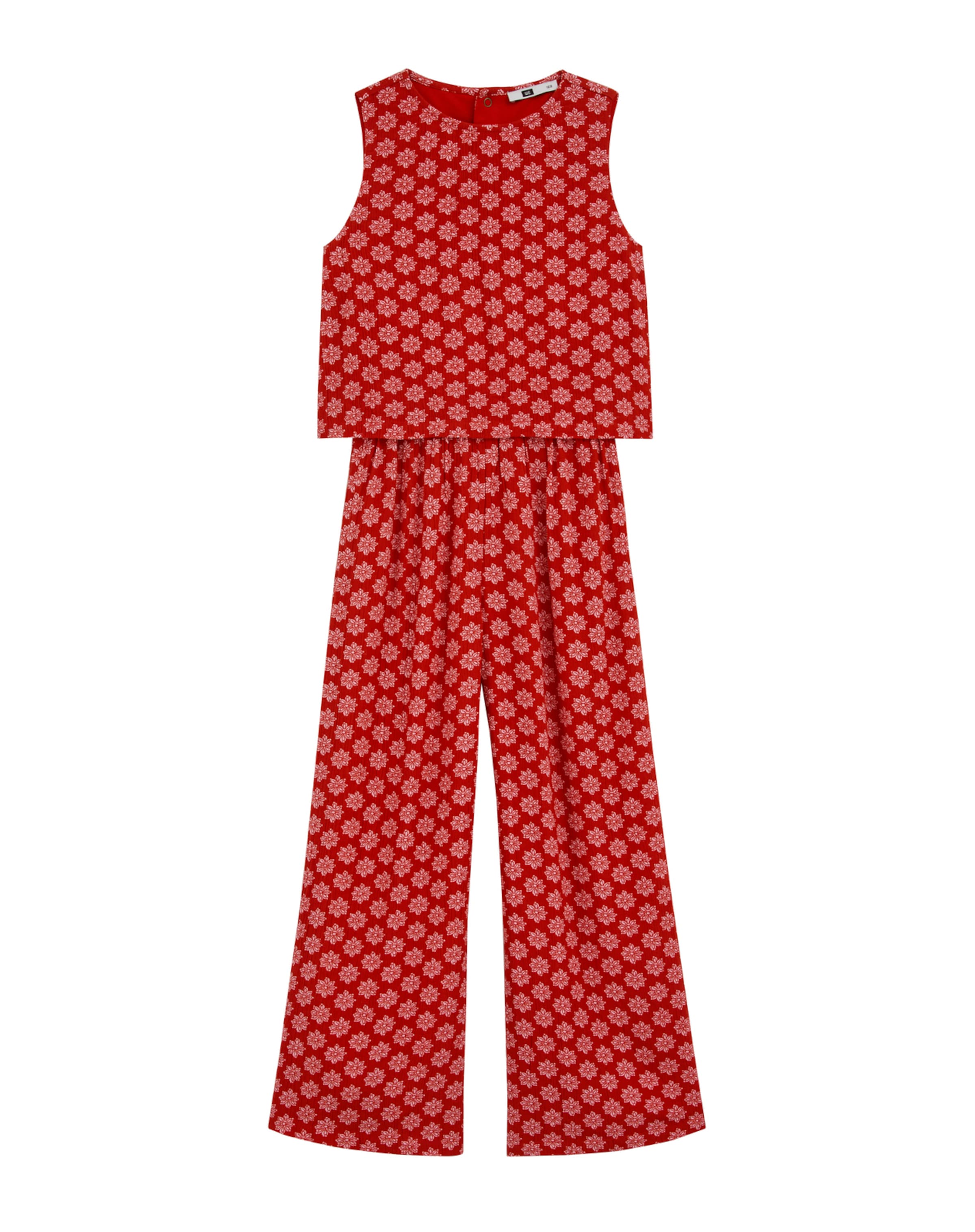 WE Fashion Overall σε κόκκινο: μπροστά