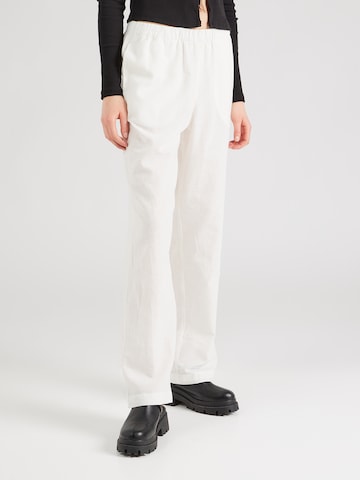 Monki - regular Pantalón en blanco: frente