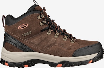 SKECHERS Lace-Up Boots 'Relment Pelmo' in Brown