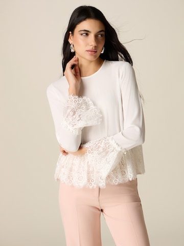 oltre - Blusa en blanco: frente