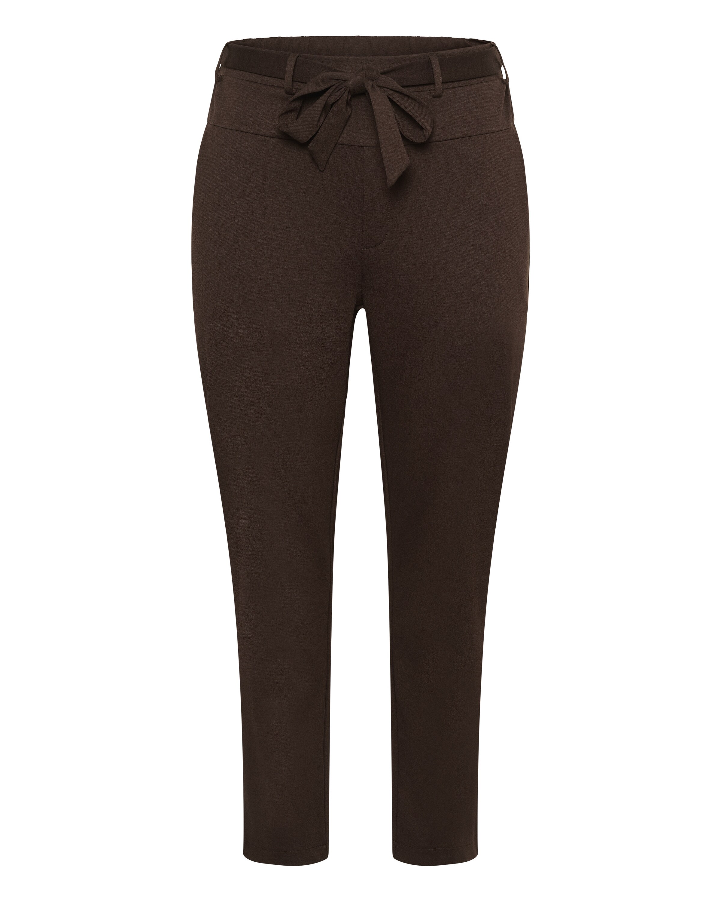 Pantalon 'Jenna' KAFFE CURVE en marron : devant