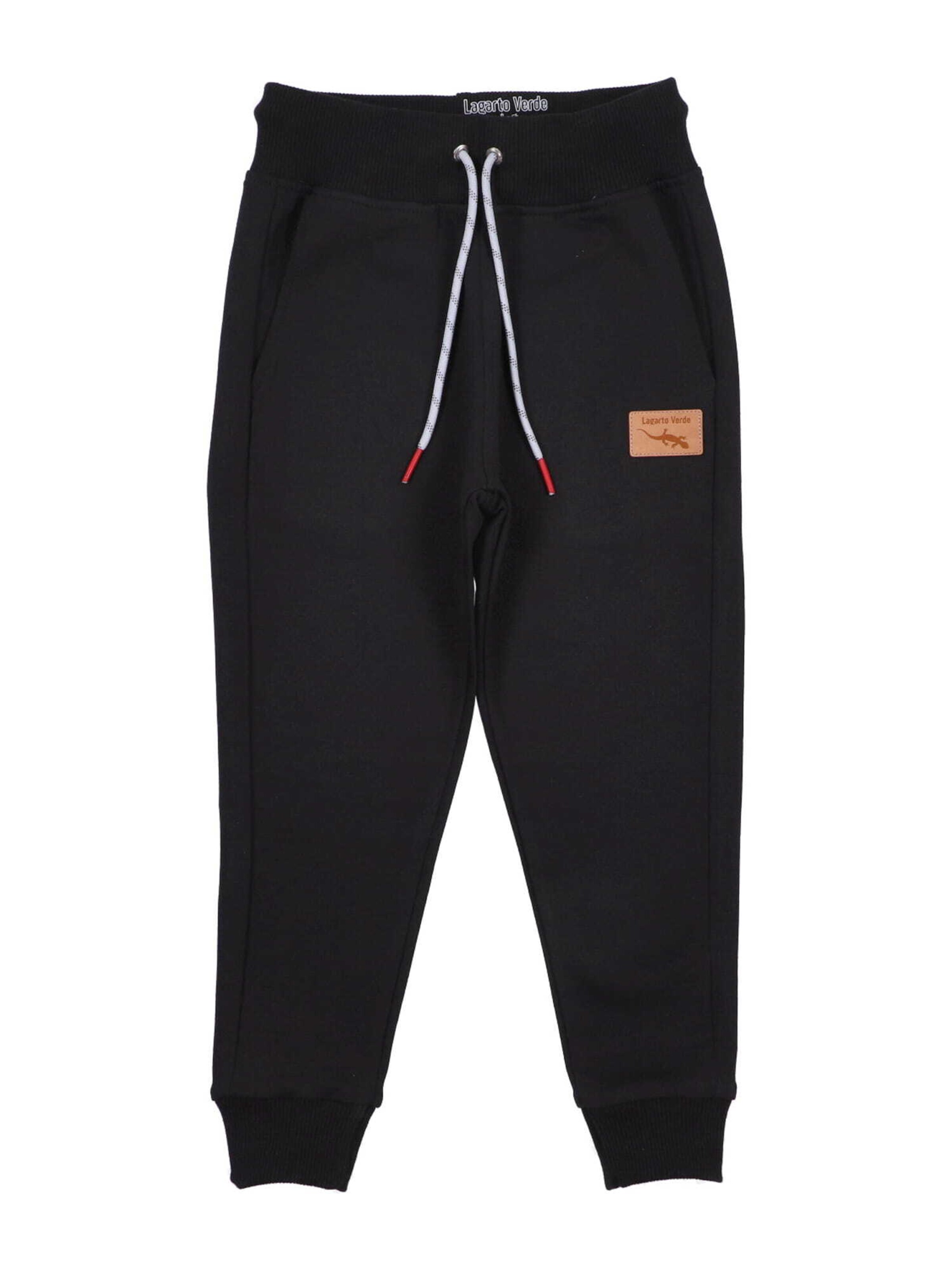 Lagarto Verde Broek 'Eidechse' in Zwart: voorkant