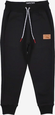 Lagarto Verde Trousers in Black: front