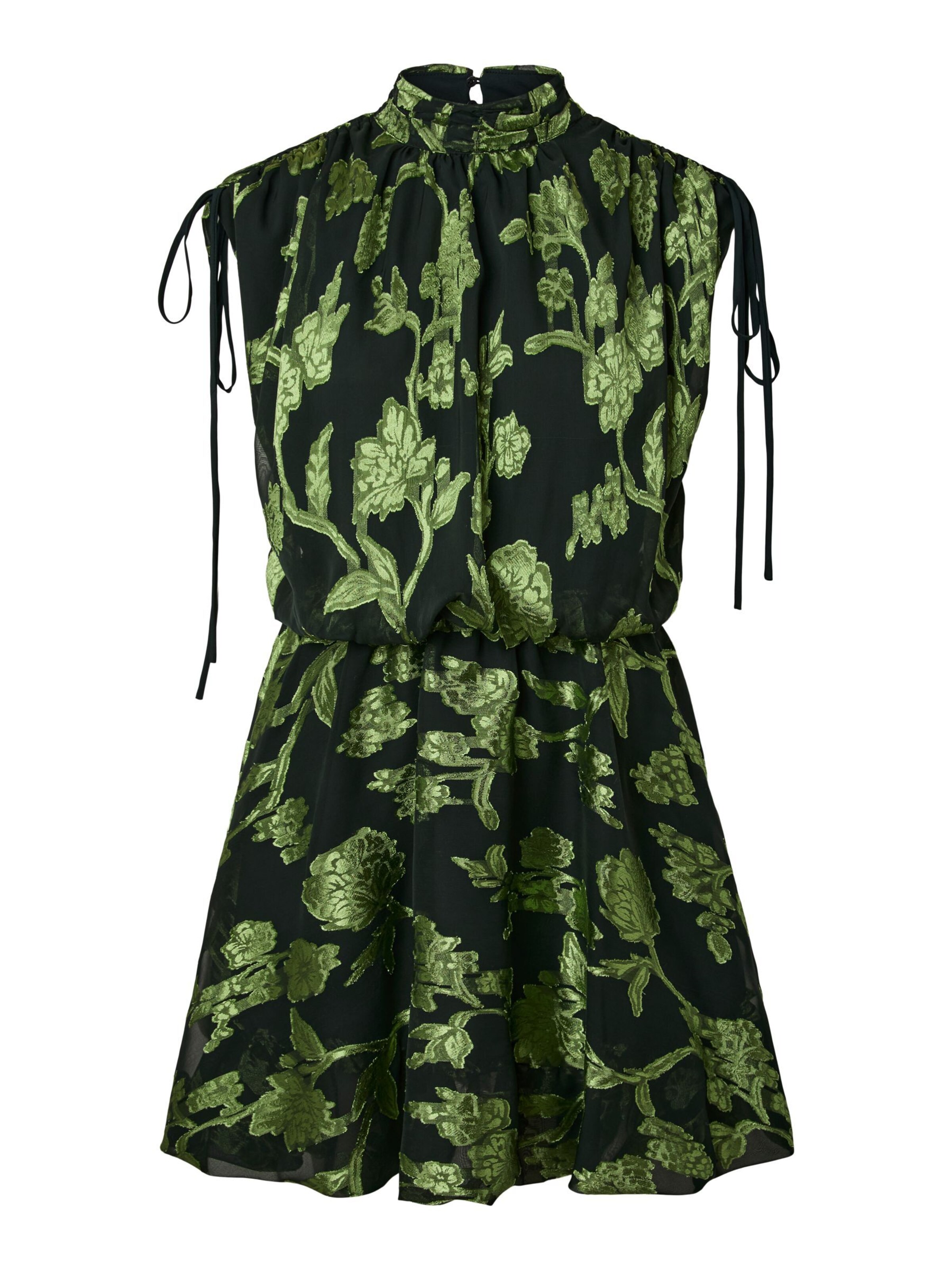 YAS - Vestido 'DASH' en negro: frente