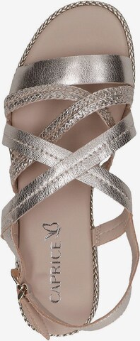 CAPRICE Strap Sandals in Gold