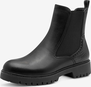 Tamaris Chelsea boots in Zwart: voorkant