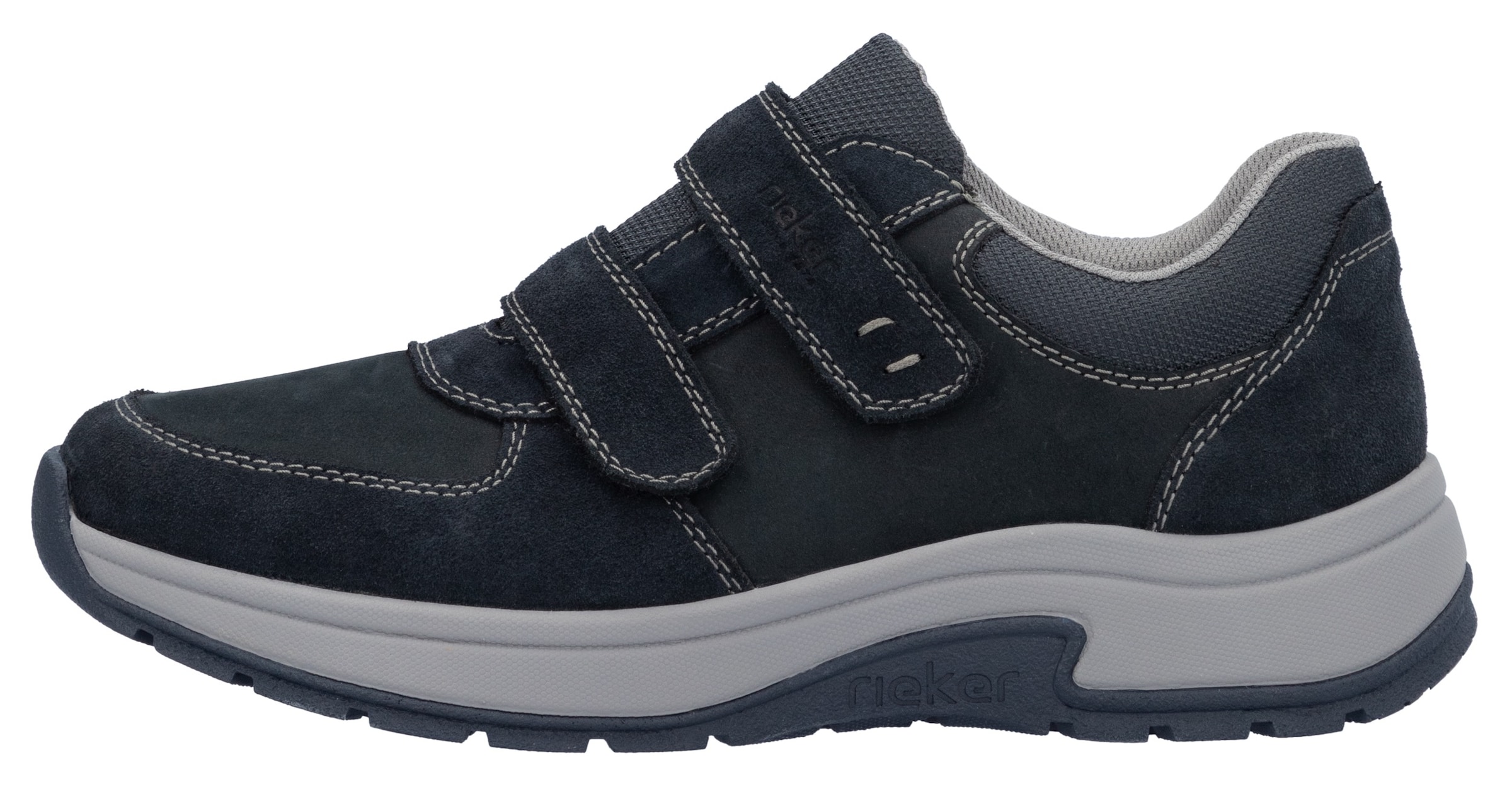 Baskets basses Rieker en bleu : devant