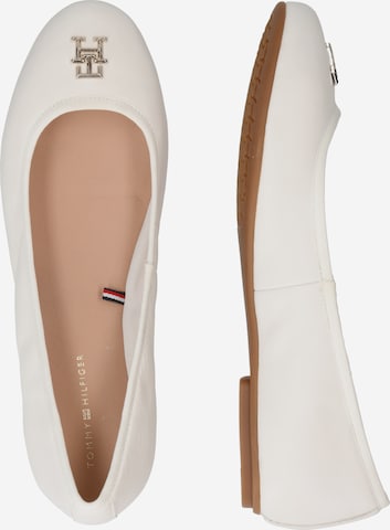 TOMMY HILFIGER Ballet Flats in White