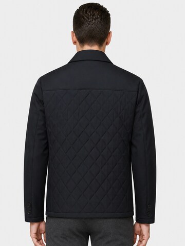 ALLTHEMEN Winter Jacket 'Rautenstich' in Blue