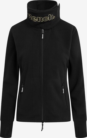 BENCH Fleece Jacket in Black: front