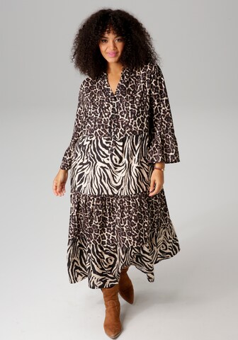Aniston Dress in Brown