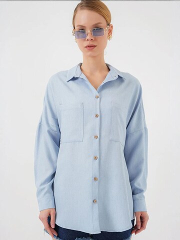 Camicia da donna di Bigdart in blu: frontale
