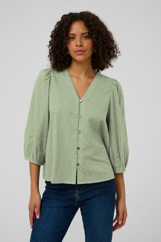 Camicia da donna 'Gabriela' di Kaffe in verde: frontale