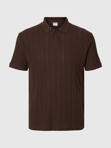 SELECTED HOMME Shirt 'SLHJaden' in Brown: front