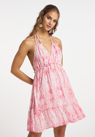 IZIA Summer Dress in Pink: front