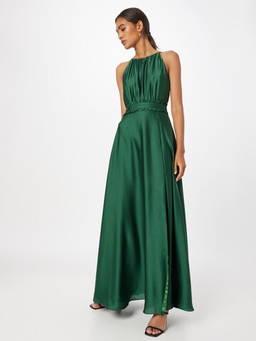 Robe de soirée SWING en vert : devant