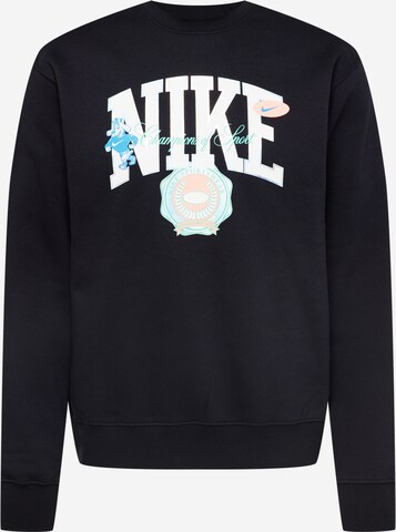 Sweat-shirt Nike Sportswear en noir : devant