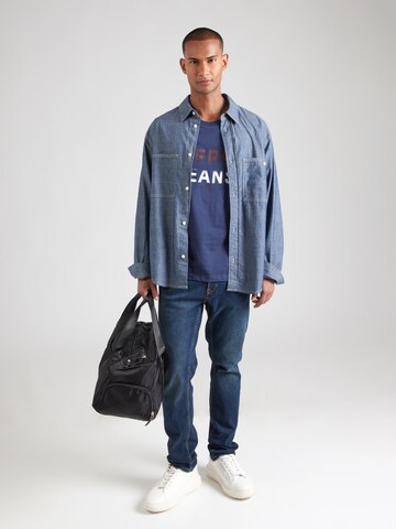 Tricou de la Pepe Jeans pe albastru