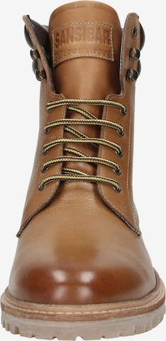 SANSIBAR Lace-Up Boots in Brown