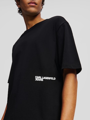 KARL LAGERFELD JEANS Póló - fekete