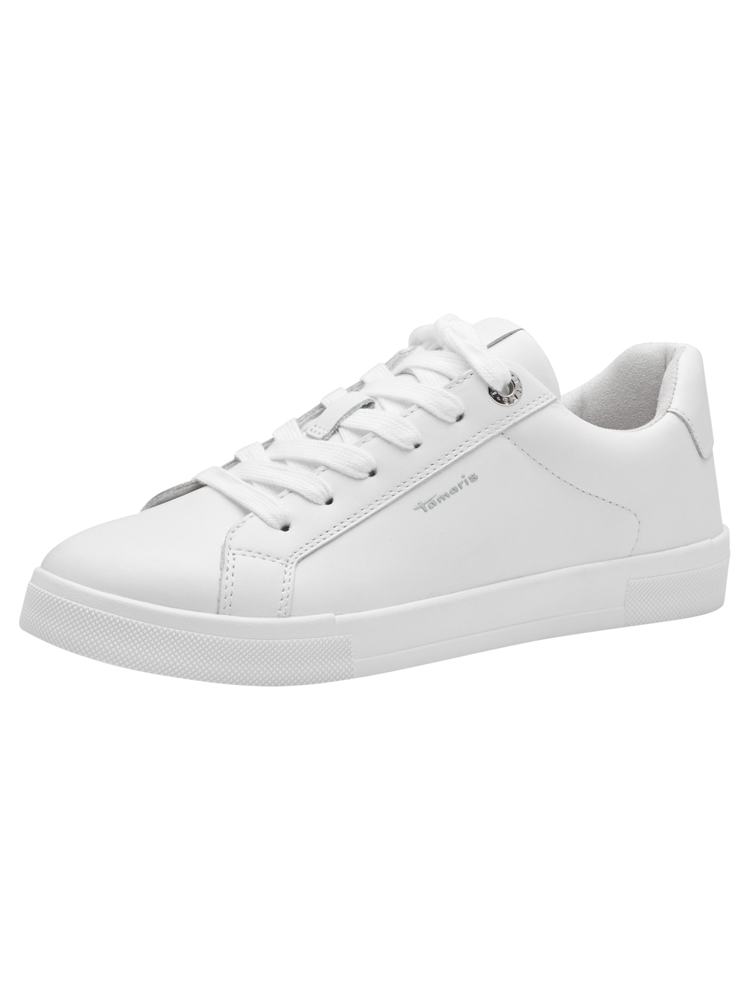 Tamaris Platform trainers in White: front