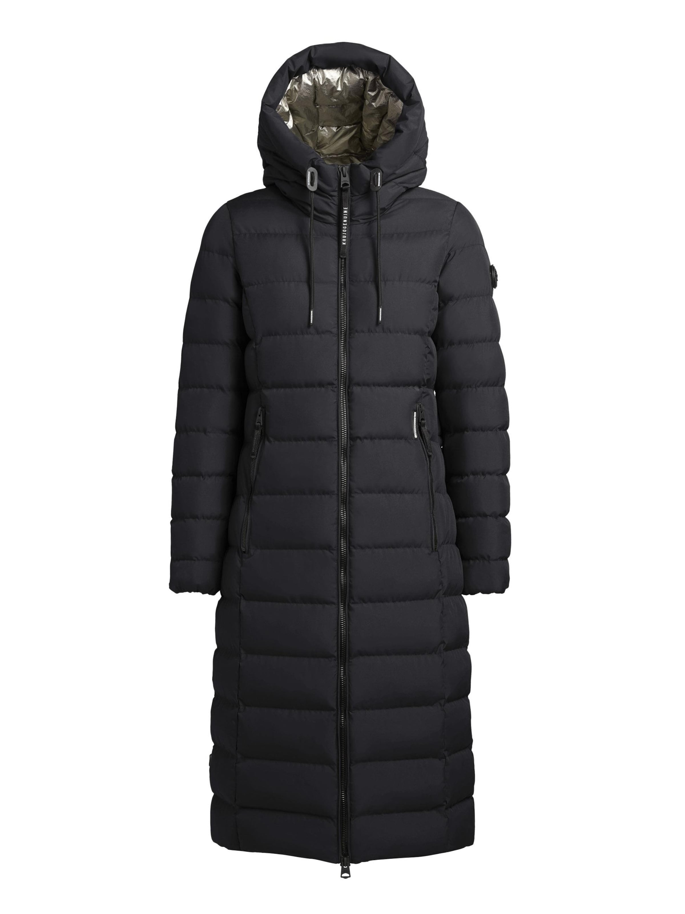 khujo Wintermantel 'Simmie-YM' in Schwarz: Vorderseite