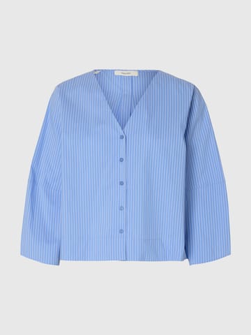 SELECTED Blouse in Blauw: voorkant