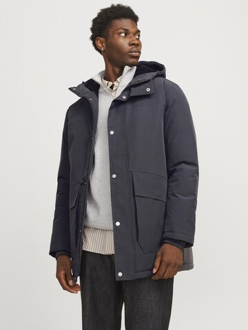 JACK & JONES Winter parka 'Trek' in Grey
