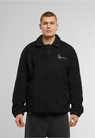 Karl Kani Fleece Jacket in Black: front
