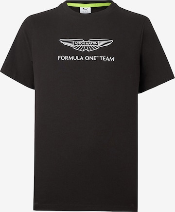 PUMA T-Shirt 'AMF1 Essential' in Schwarz: Vorderseite