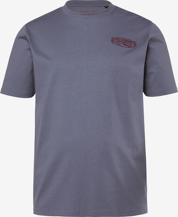 Men Plus Shirt in Blue: front