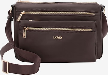 L.CREDI Crossbody bag 'Odeta' in Brown: front