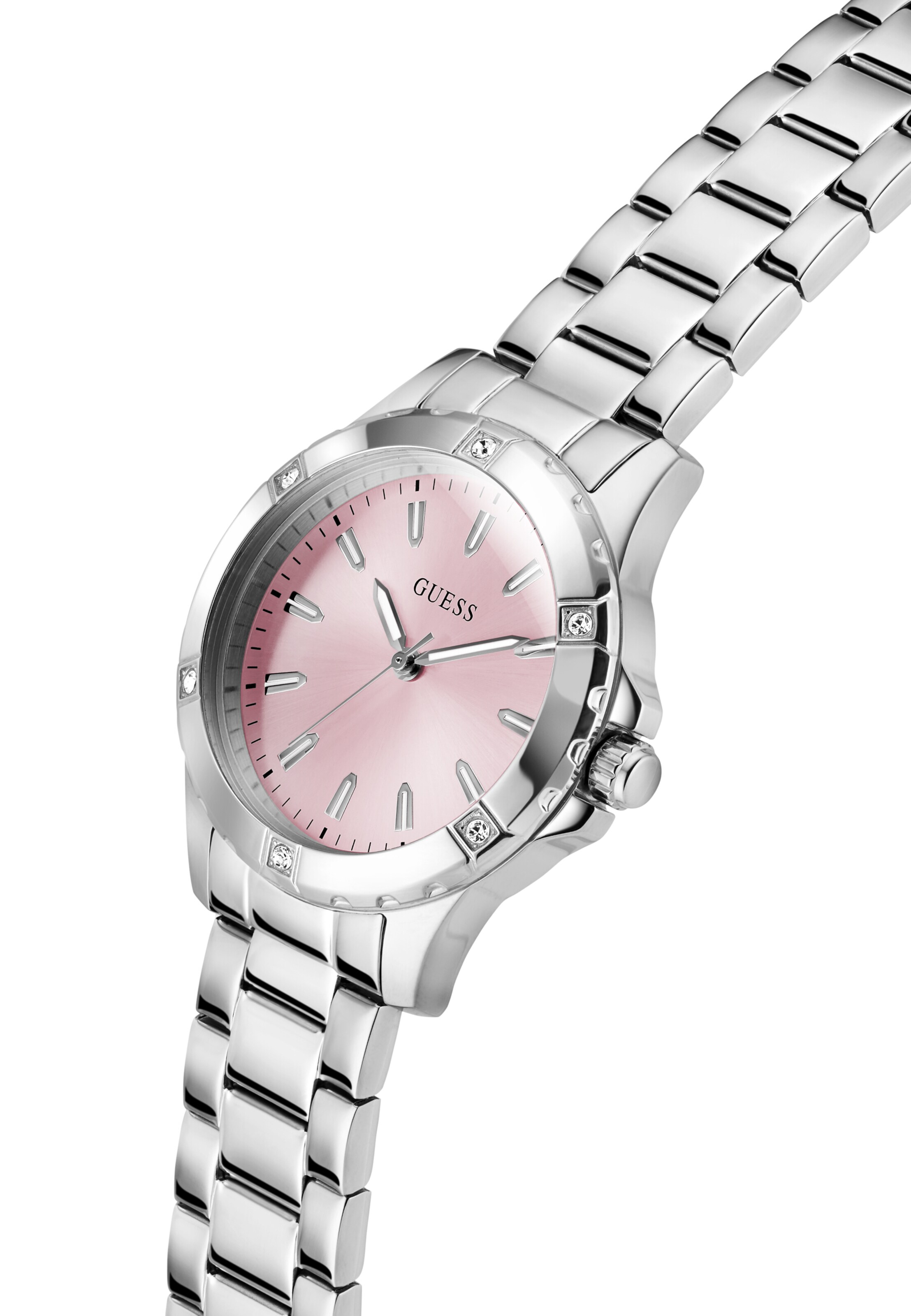 GUESS Analoog horloge 'MIST' in Zilver