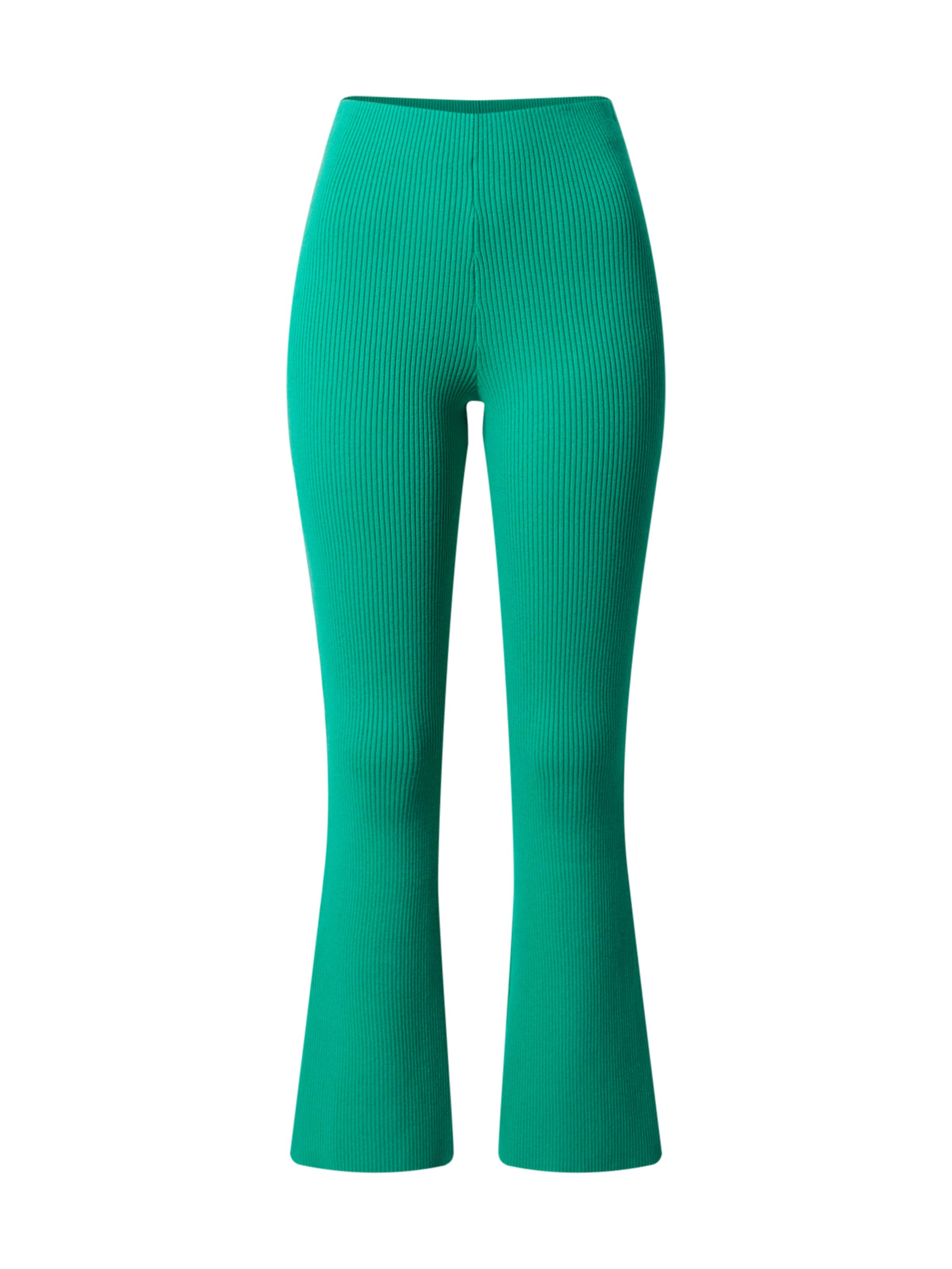 EDITED Flared Trousers 'MIRJA' in Green: front