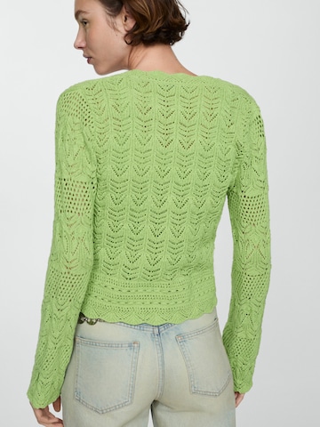 Geacă tricotată 'SITO' de la MANGO pe verde