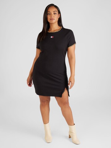 Tommy Jeans Curve - Vestido en negro: frente