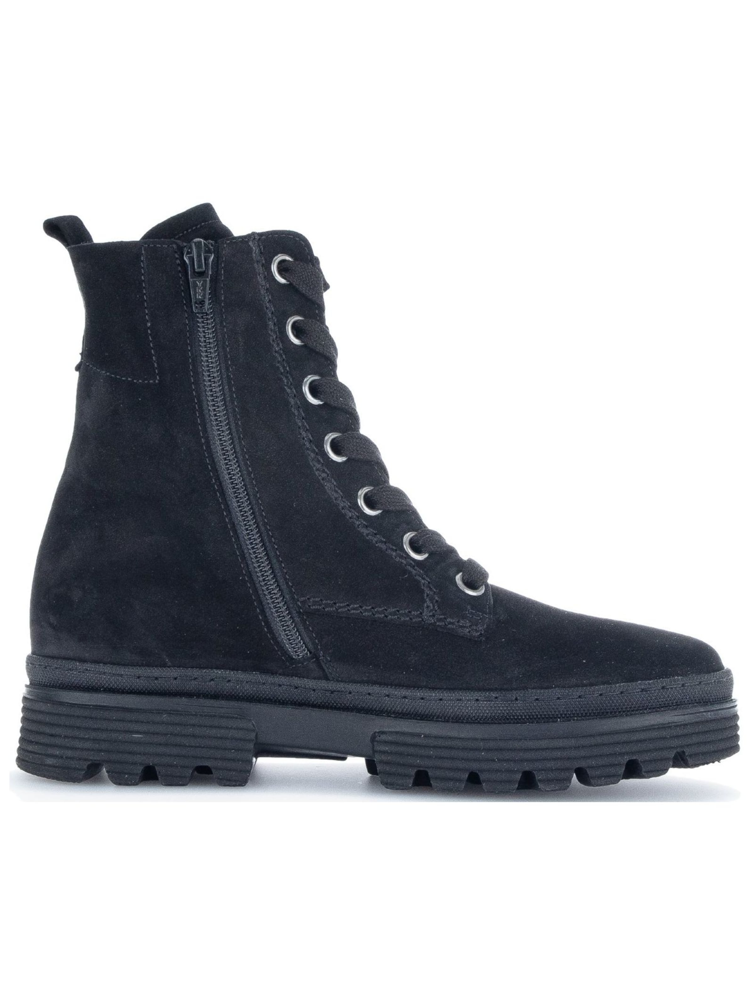 GABOR Lace-up bootie in Black