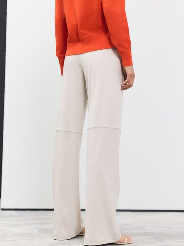 Wide Leg Pantalon Next en beige