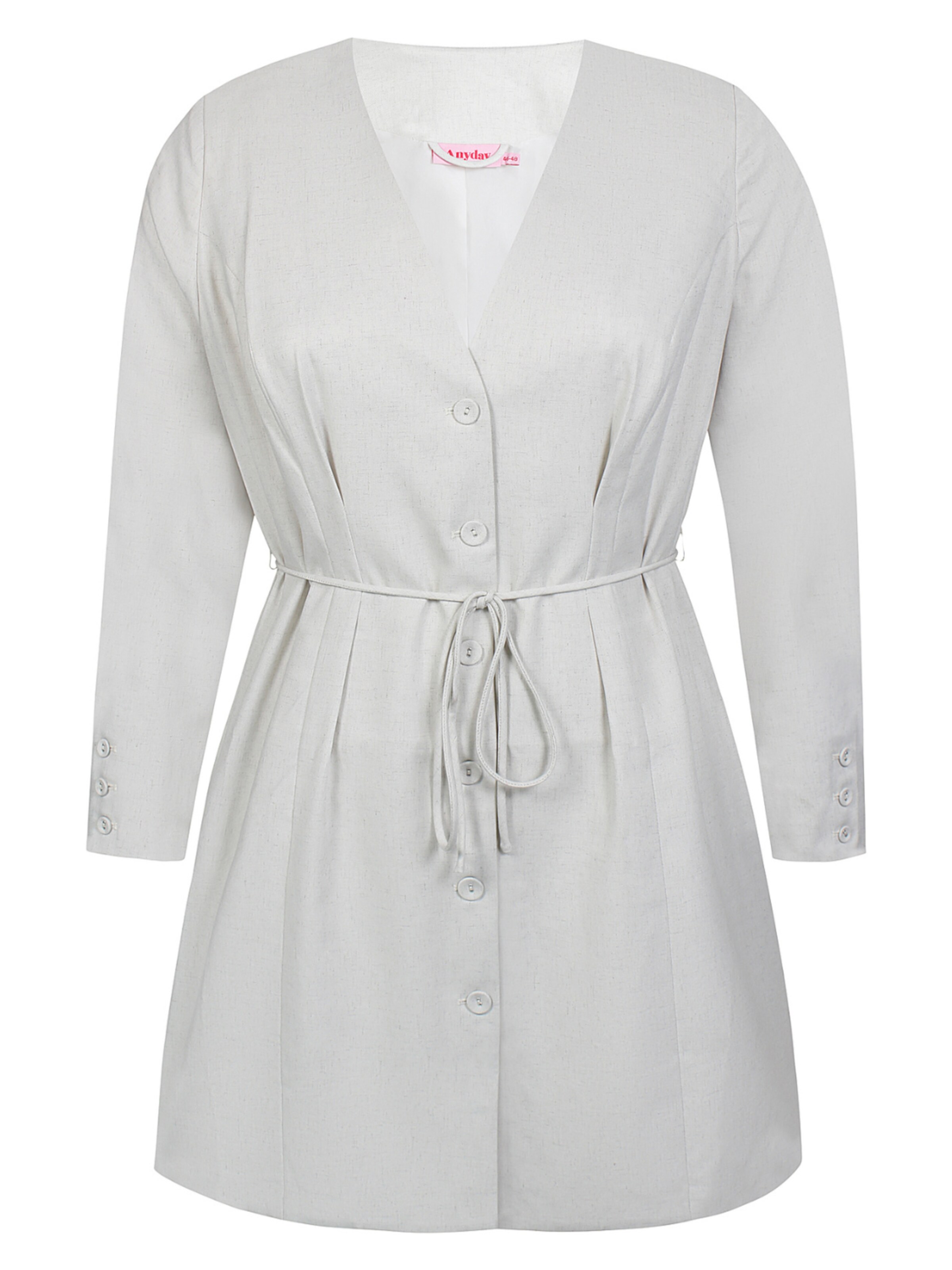 Anyday Jurk 'Zinnia 338' in Beige: voorkant