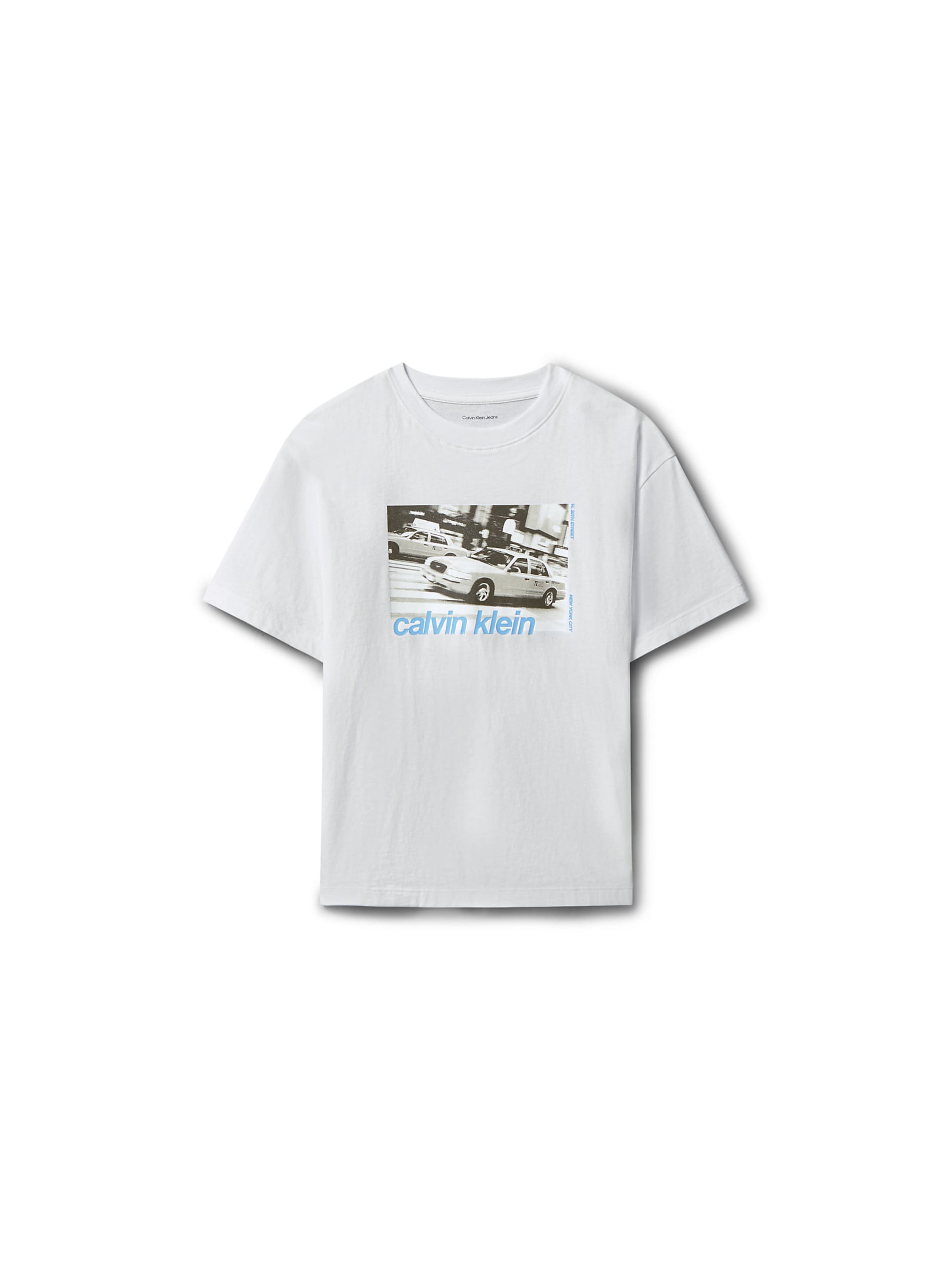 T-Shirt Calvin Klein Jeans en blanc : devant