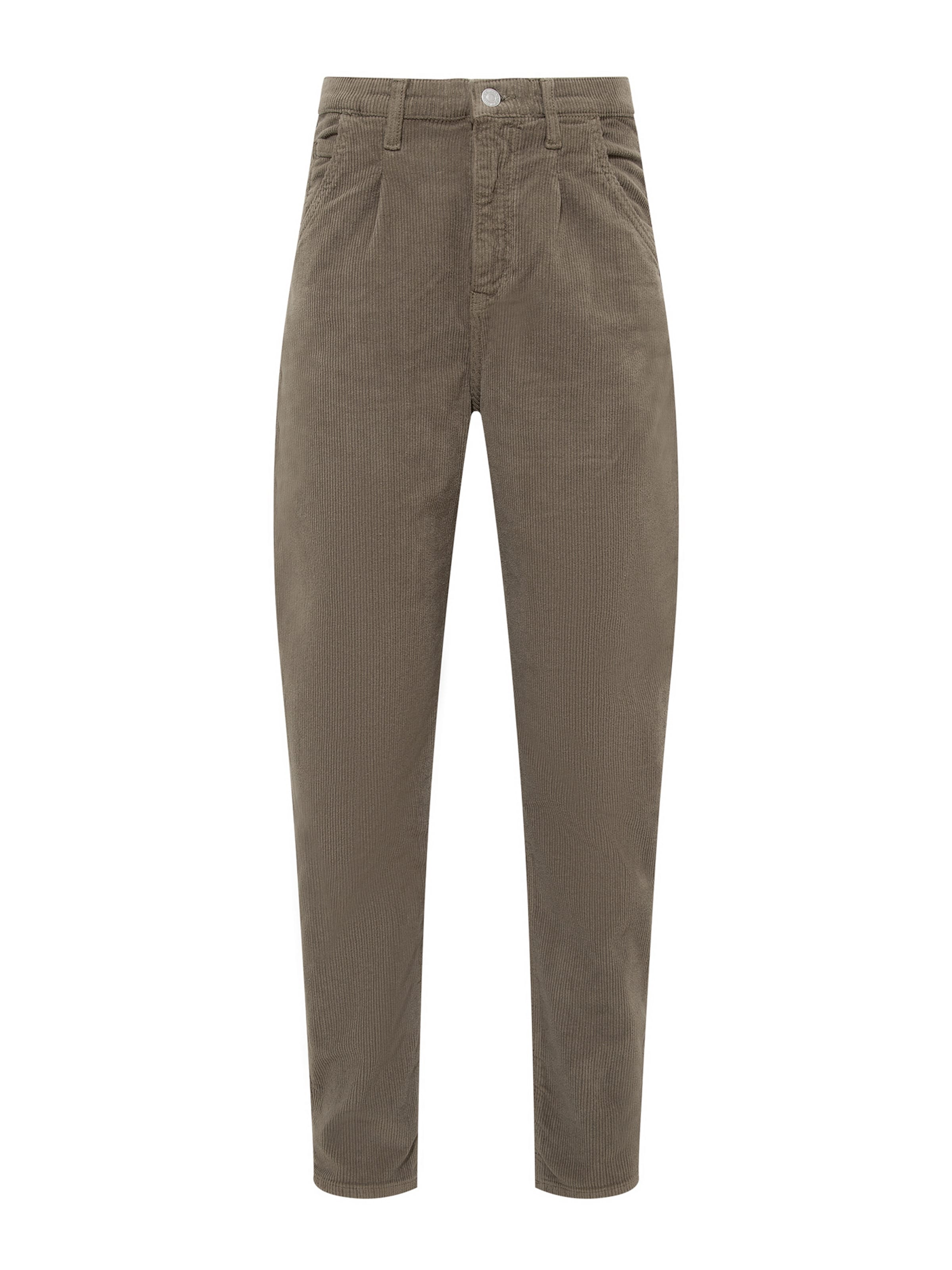 Mavi Regular Pleat-Front Pants 'Laura' in Green: front