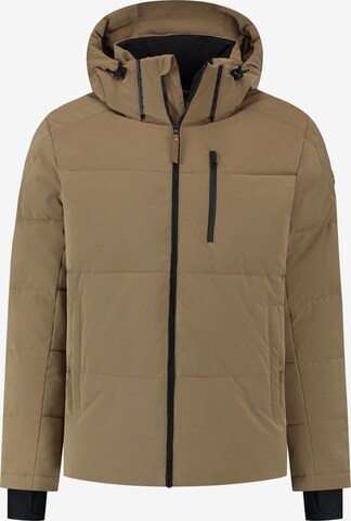 Travelin Winterjas 'Larsen' in Beige: voorkant