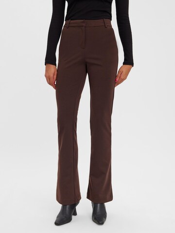 VERO MODA Flared Broek 'Lucca' in Zwart: voorkant