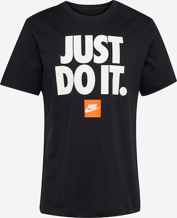 T-Shirt Nike Sportswear en noir : devant