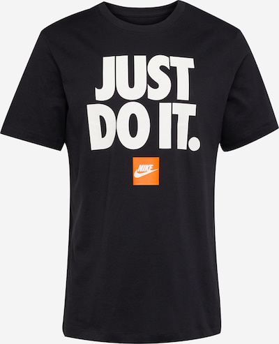 Nike Sportswear Тениска в оранжев�о / черно / бяло, Преглед на продукта