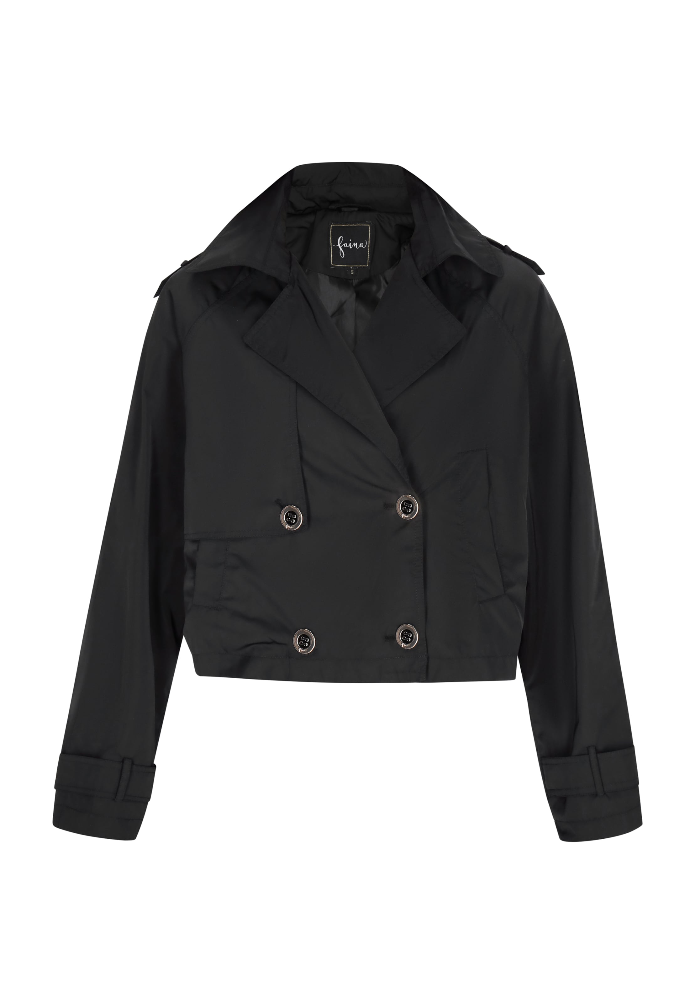 juoda faina Demisezoninė striukė: priekis