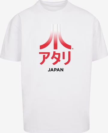 F4NT4STIC Shirt 'Atari Japan Retro Arcade Games' in Wit: voorkant