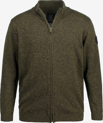 JP1880 Knit Cardigan in Green: front